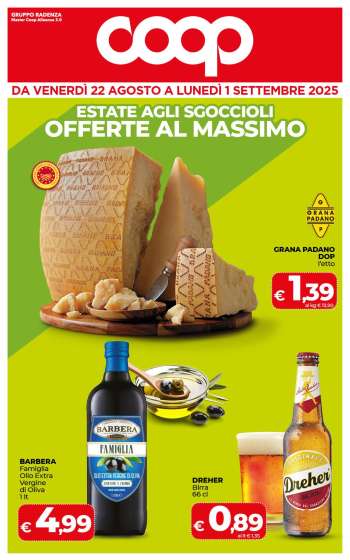 Volantino Coop - 22/8/2025 - 1/9/2025.