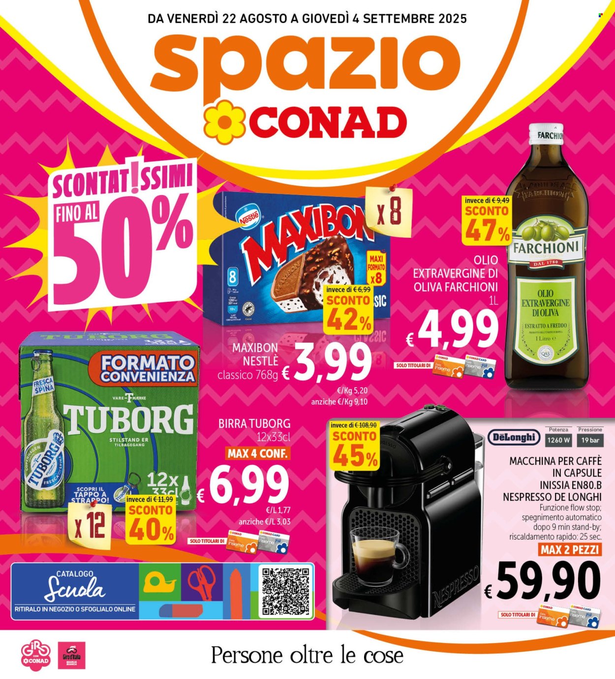 Volantino Spazio Conad - 22/8/2025 - 4/9/2025. Pagina 1