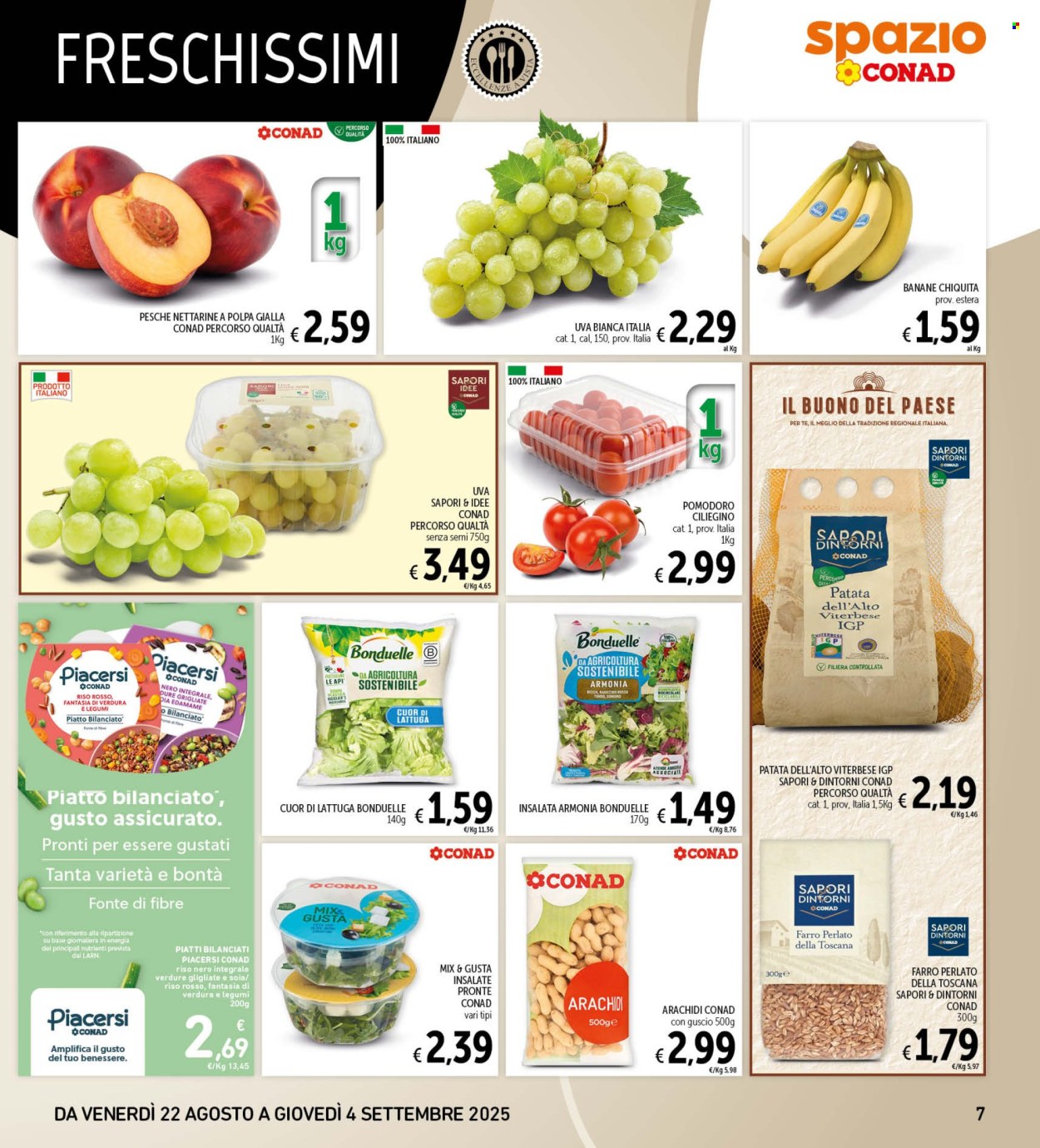 Volantino Spazio Conad - 22/8/2025 - 4/9/2025. Pagina 7