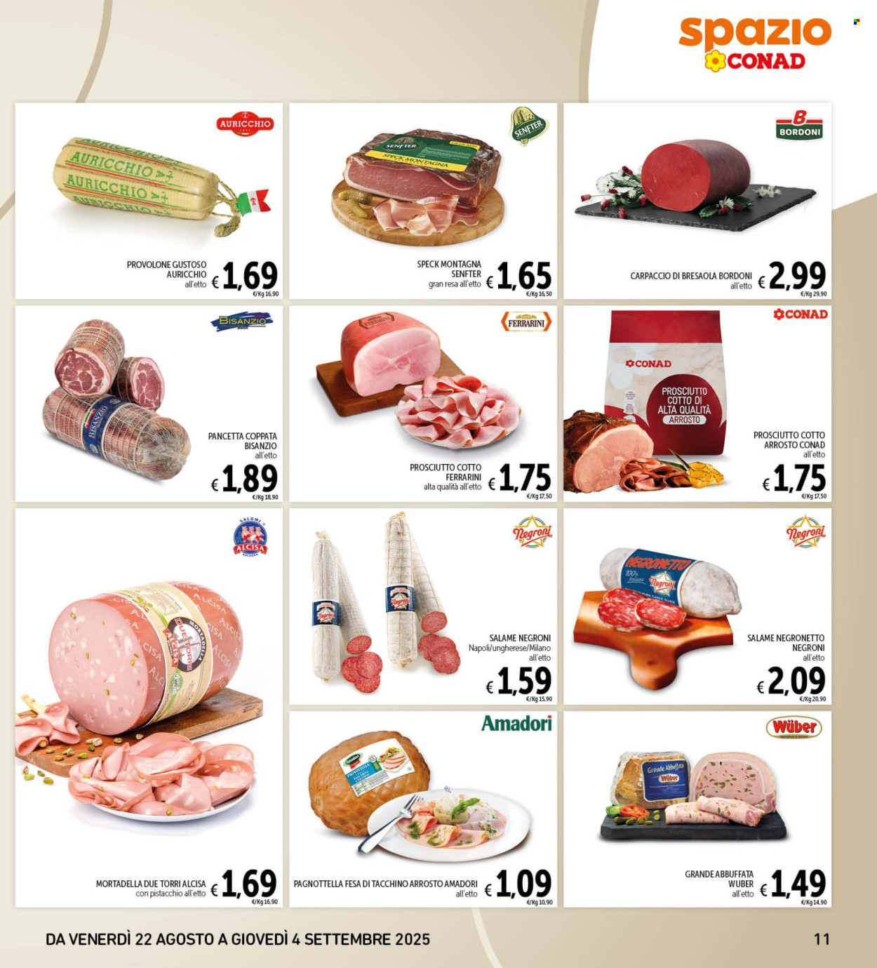 Volantino Spazio Conad - 22/8/2025 - 4/9/2025. Pagina 11