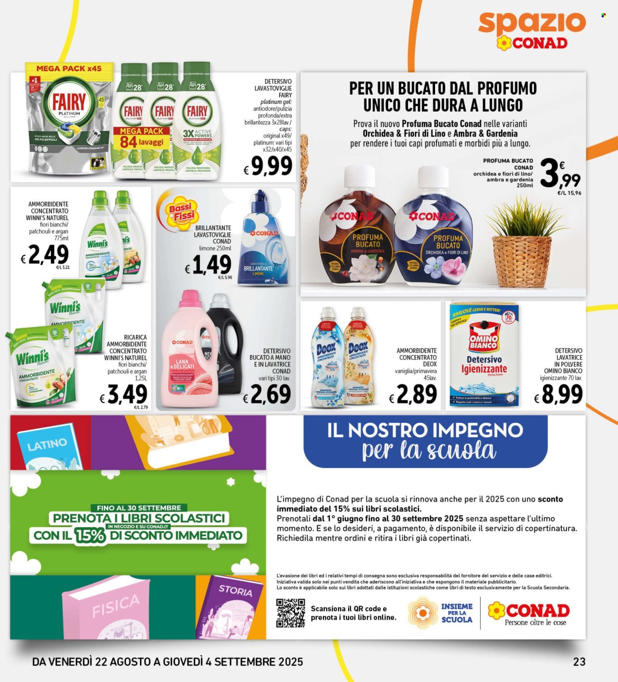 Volantino Spazio Conad - 22/8/2025 - 4/9/2025. Pagina 23