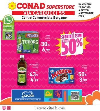Volantino Conad Superstore - 22/8/2025 - 4/9/2025.