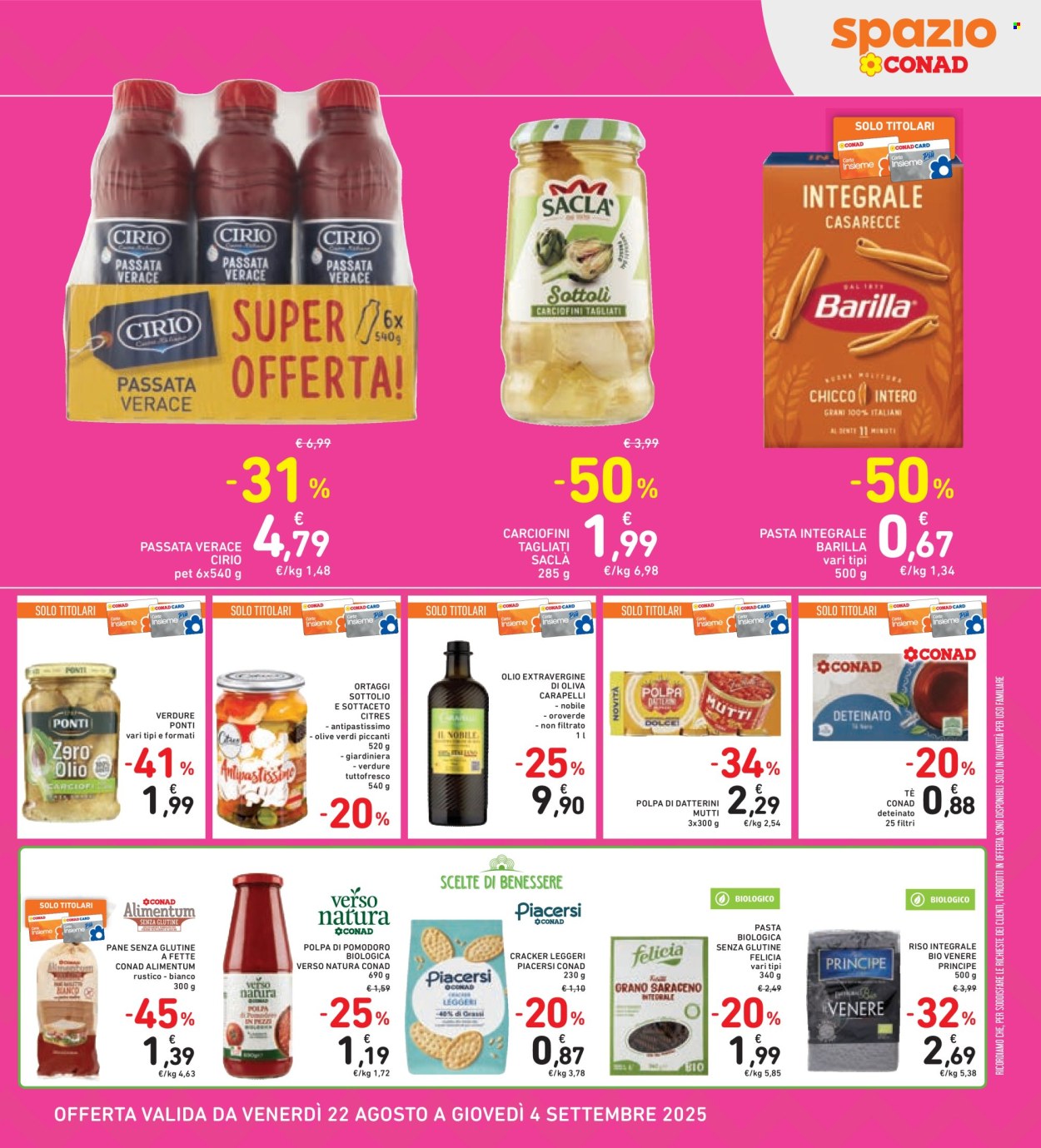 Volantino Spazio Conad - 22/8/2025 - 4/9/2025. Pagina 19