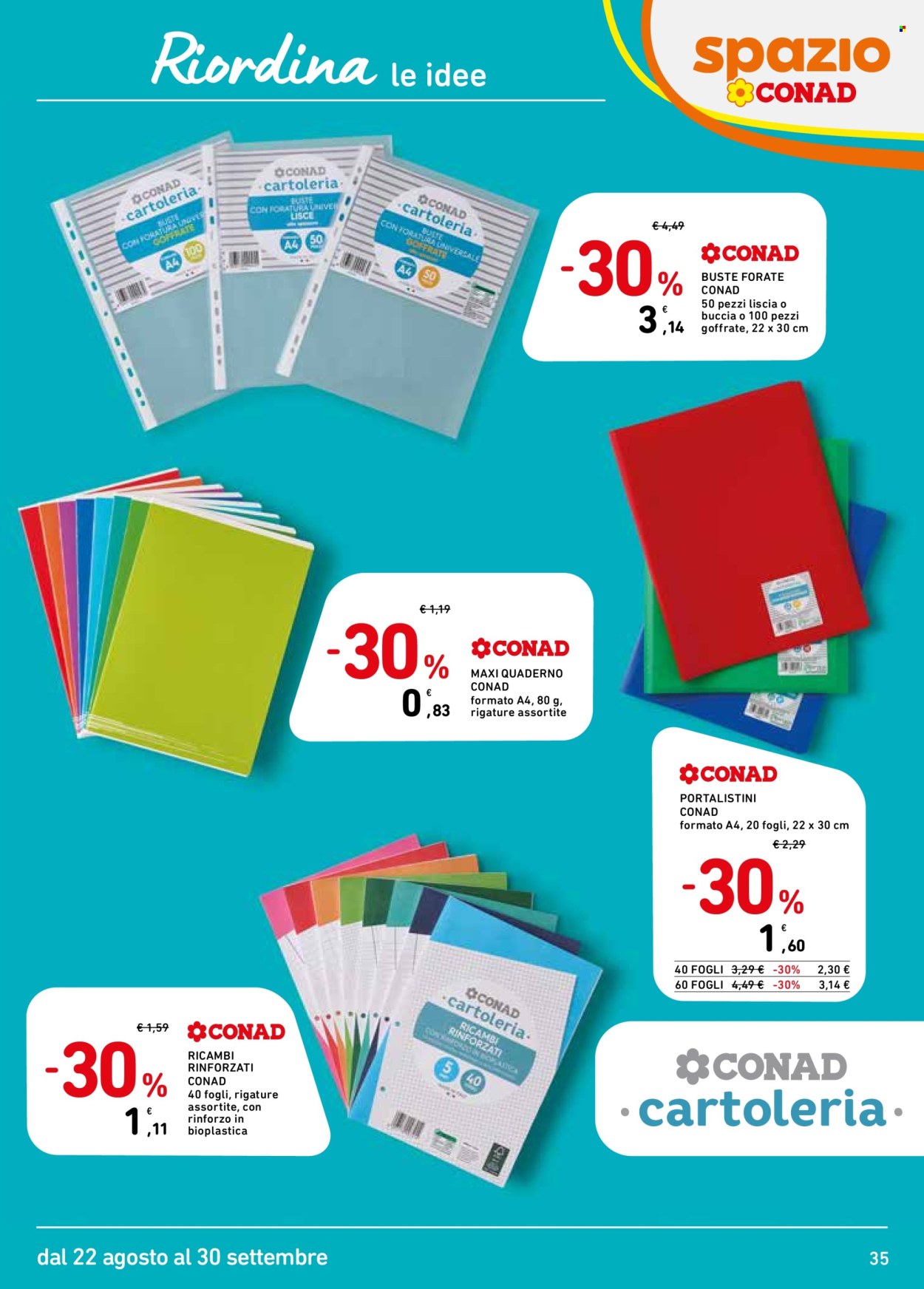 Volantino Spazio Conad - 22/8/2025 - 30/9/2025. Pagina 35