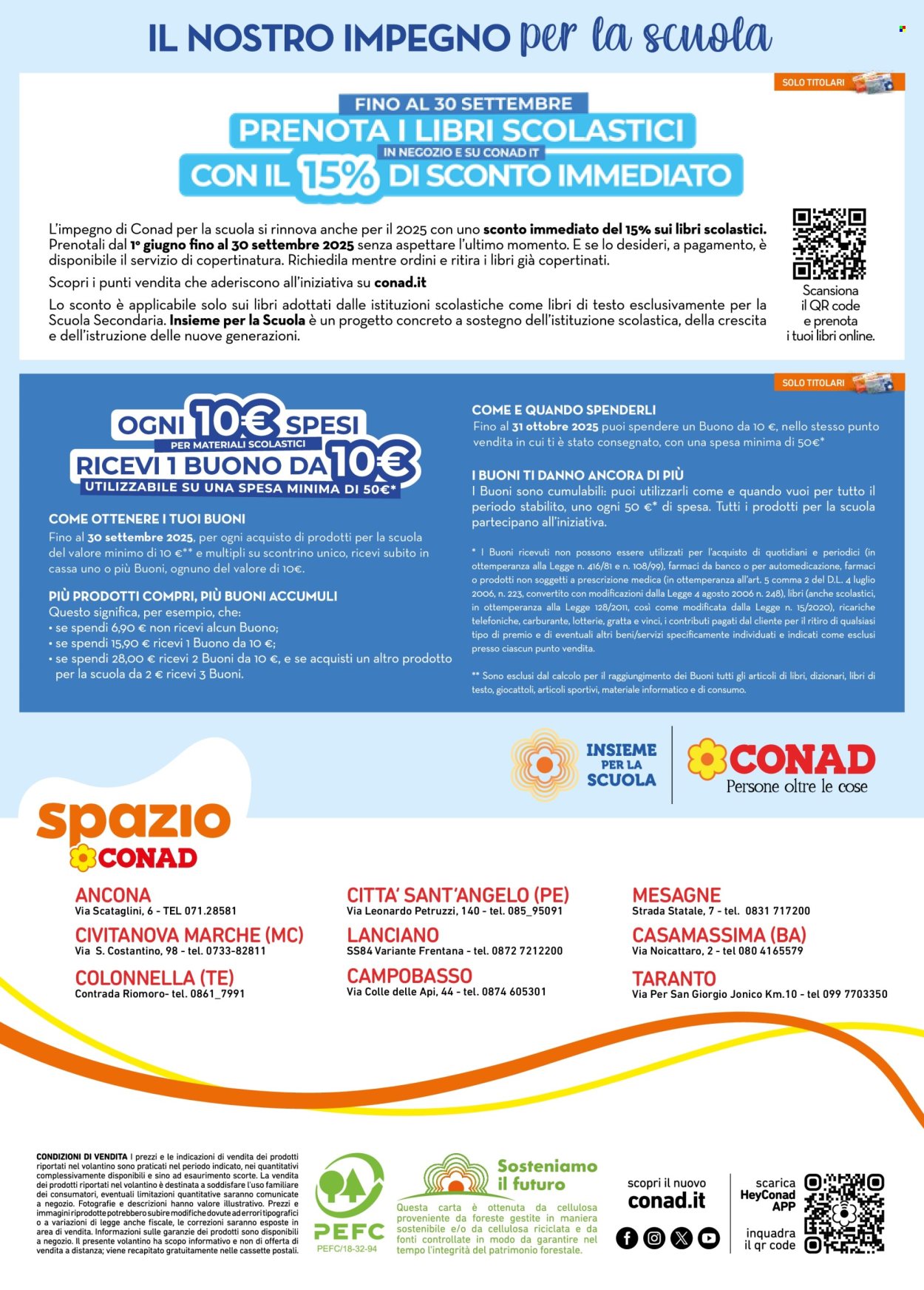 Volantino Spazio Conad - 22/8/2025 - 30/9/2025. Pagina 48