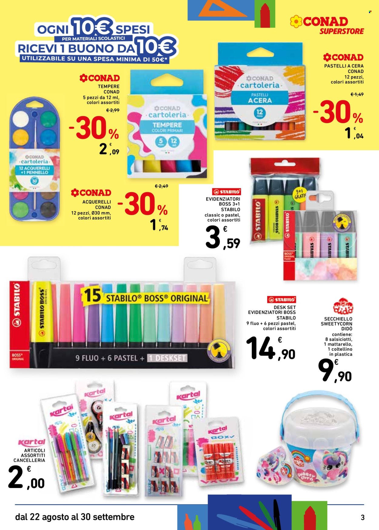 Volantino Conad - 22/8/2025 - 30/9/2025. Pagina 3