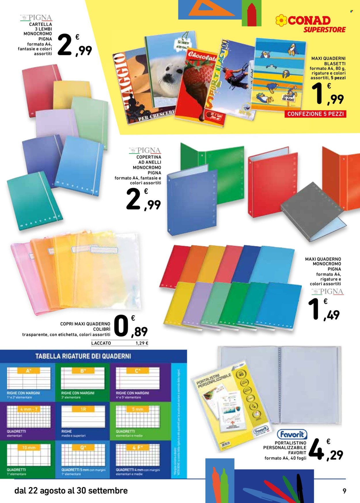 Volantino Conad - 22/8/2025 - 30/9/2025. Pagina 9
