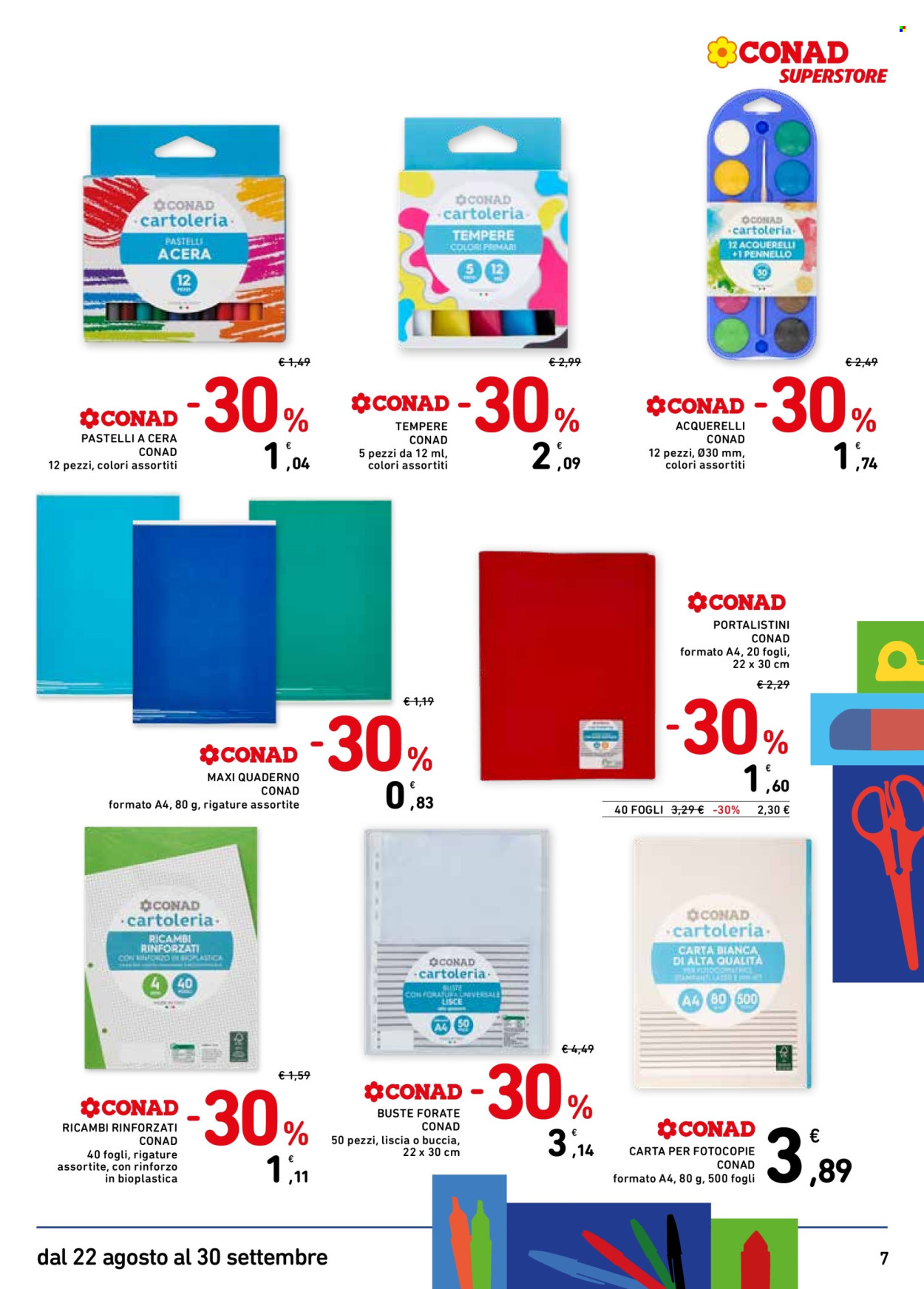 Volantino Conad Superstore - 22/8/2025 - 30/9/2025. Pagina 7