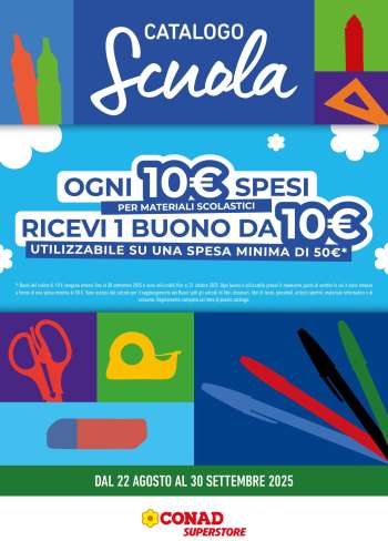 Volantino Conad Superstore - 22/8/2025 - 30/9/2025.
