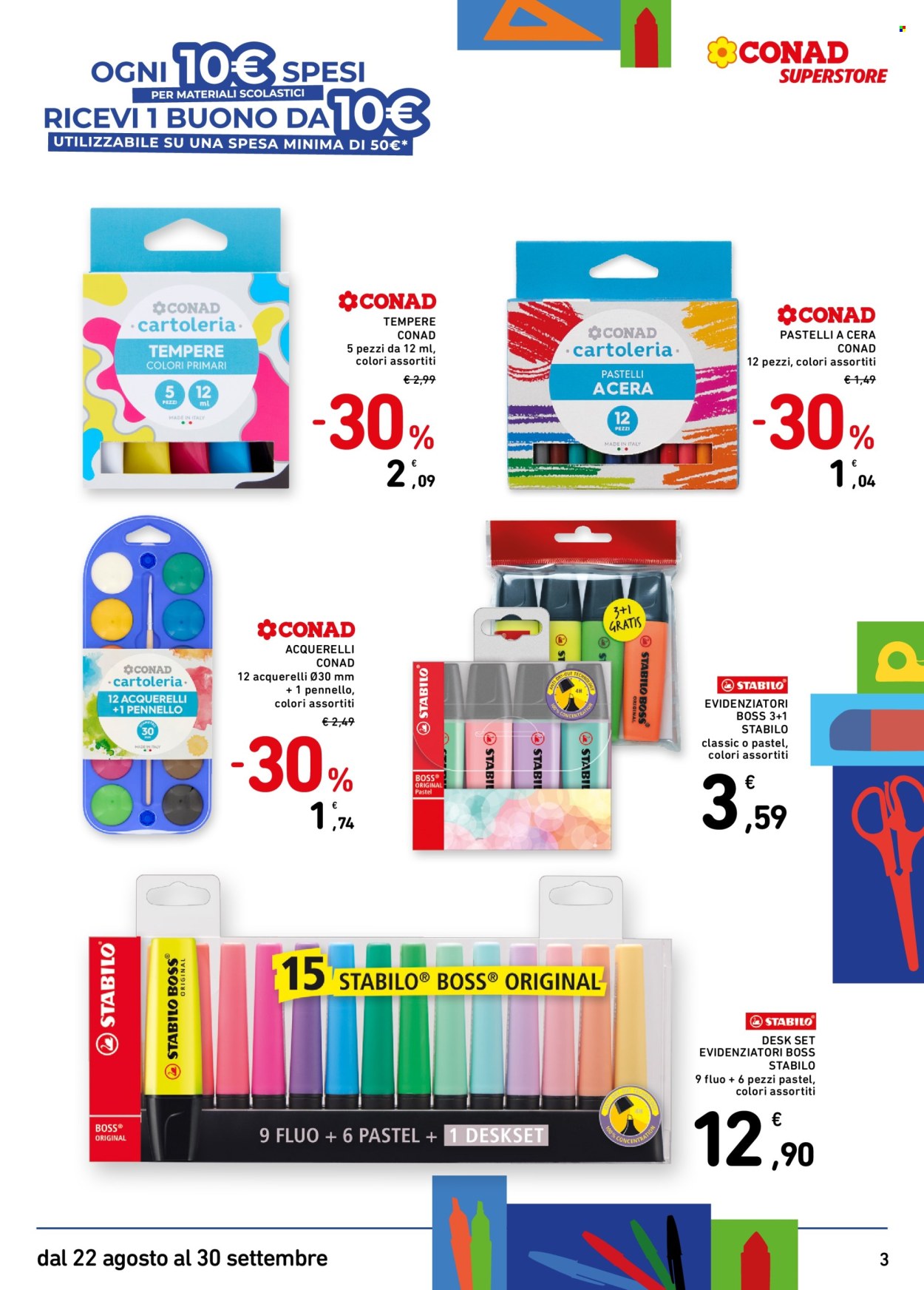 Volantino Conad Superstore - 22/8/2025 - 30/9/2025. Pagina 3