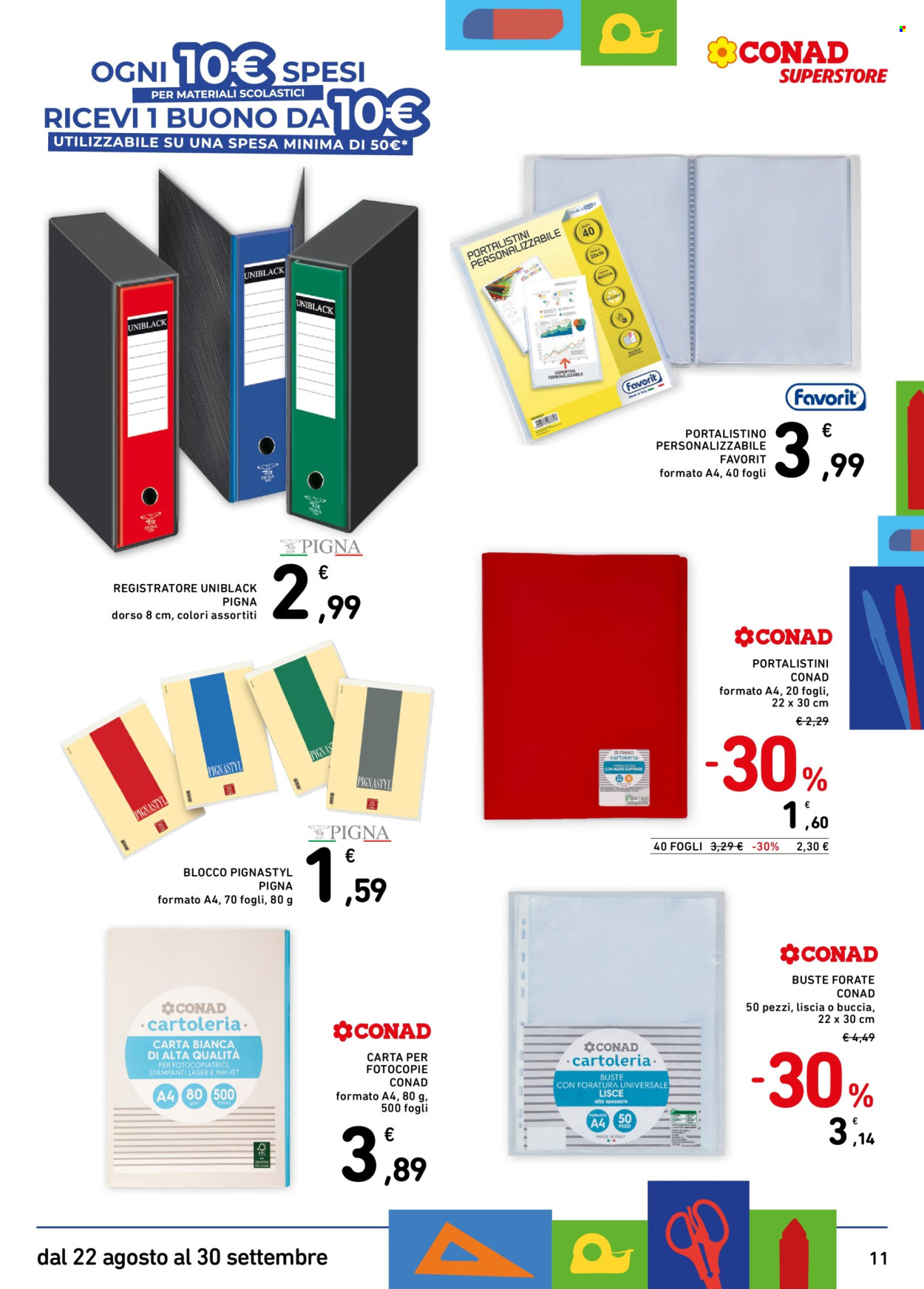 Volantino Conad Superstore - 22/8/2025 - 30/9/2025. Pagina 11