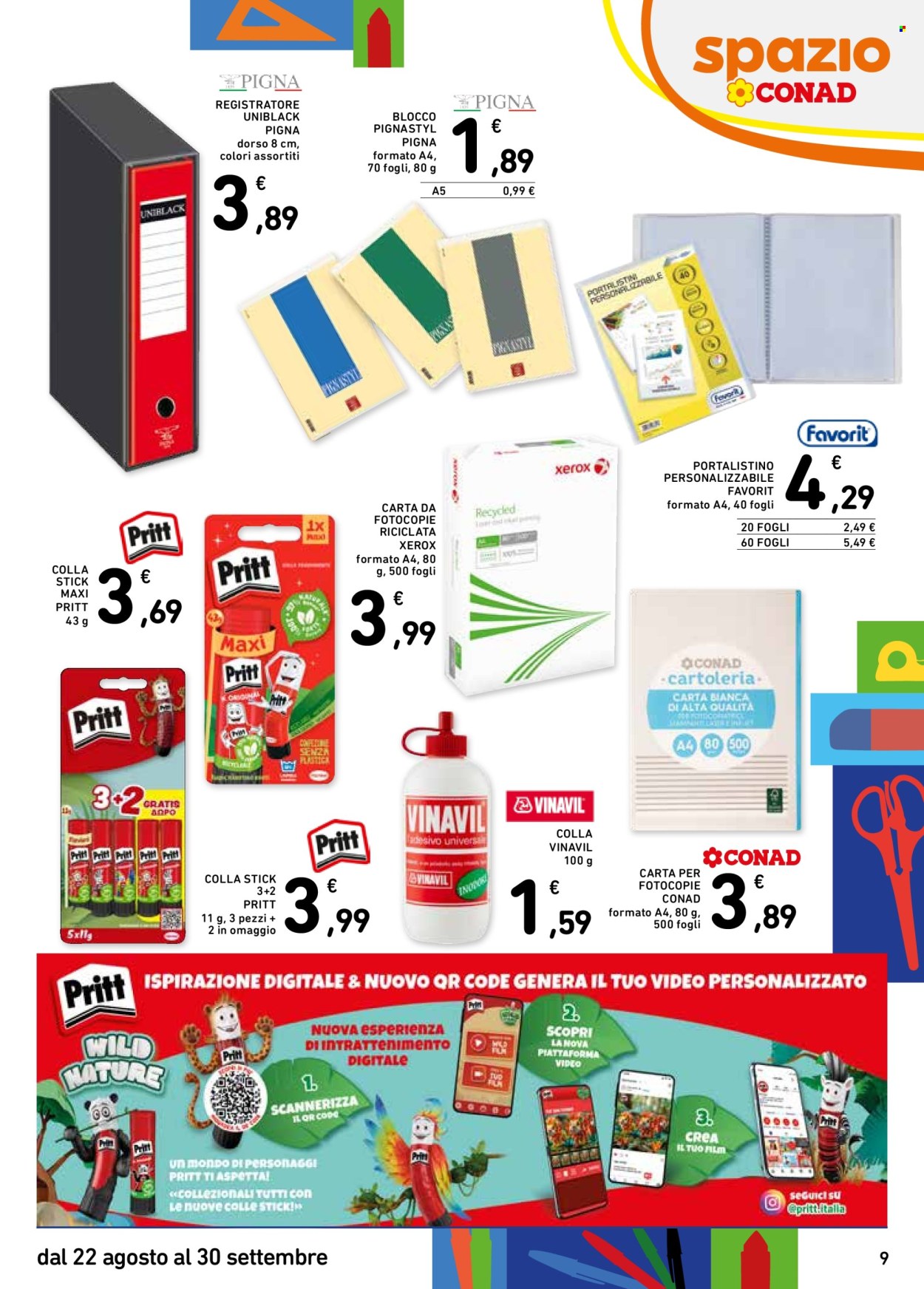 Volantino Spazio Conad - 22/8/2025 - 30/9/2025. Pagina 9