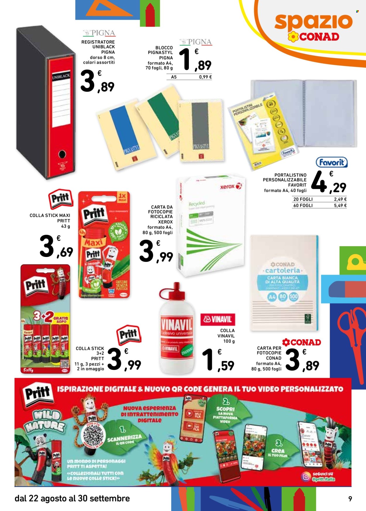 Volantino Spazio Conad - 22/8/2025 - 30/9/2025. Pagina 9