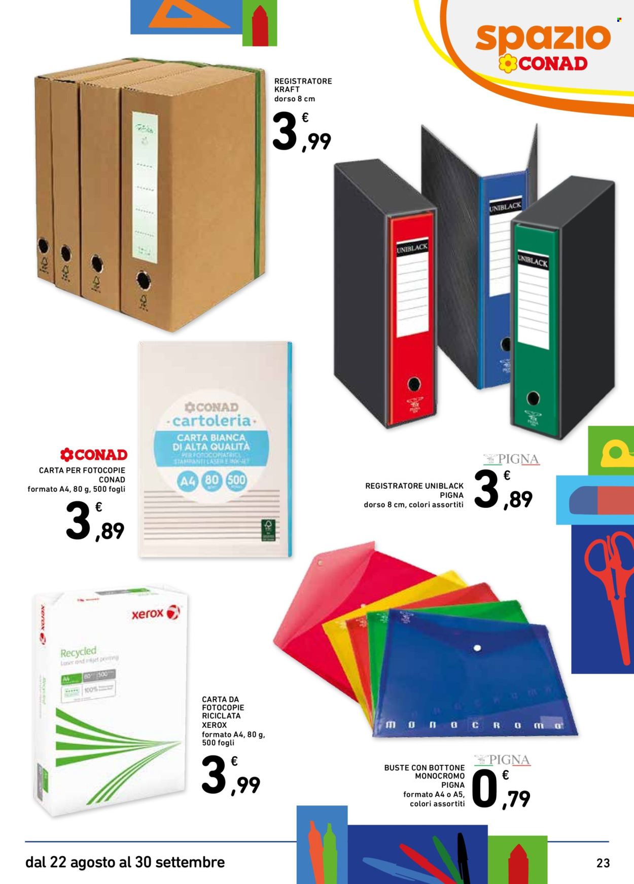 Volantino Spazio Conad - 22/8/2025 - 30/9/2025. Pagina 23