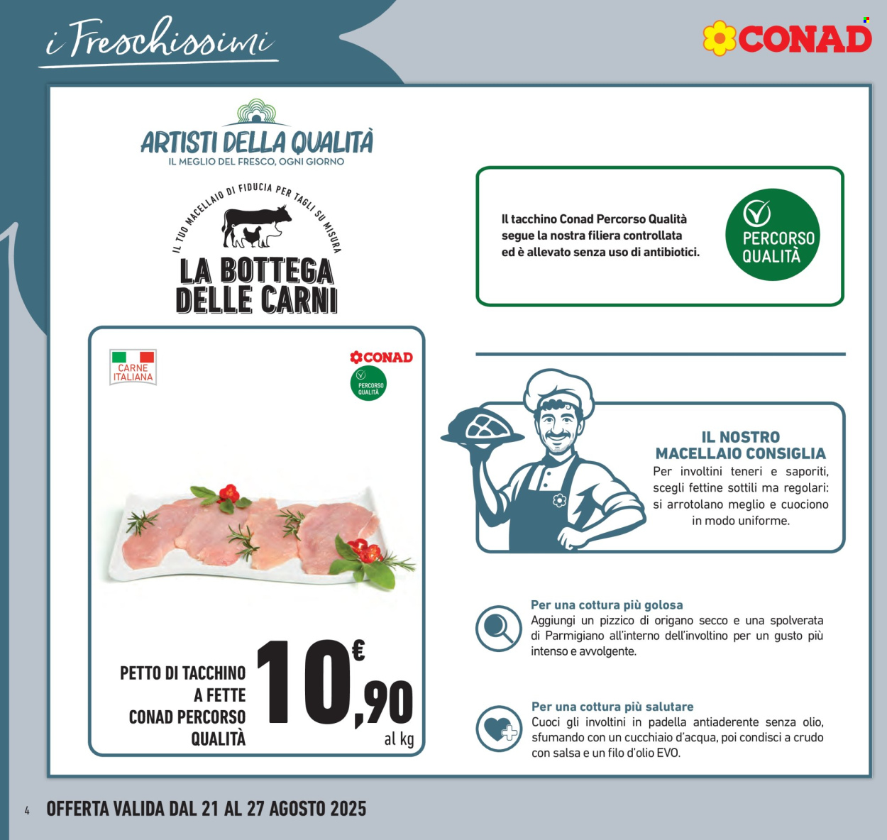Volantino Conad - 21/8/2025 - 27/8/2025. Pagina 4