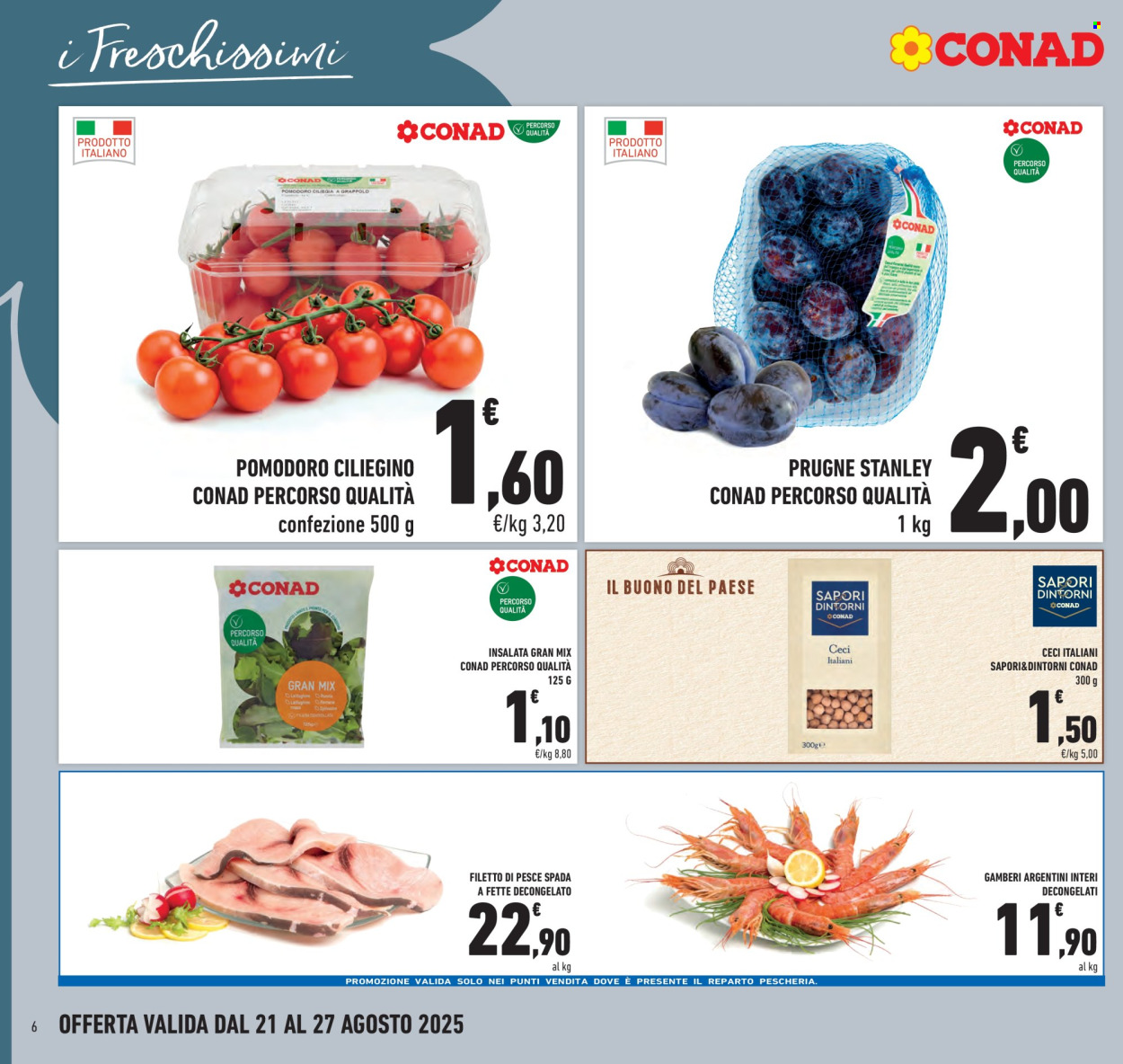 Volantino Conad - 21/8/2025 - 27/8/2025. Pagina 6
