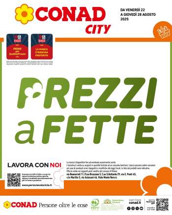 Volantino Conad City - 22/8/2025 - 28/8/2025.