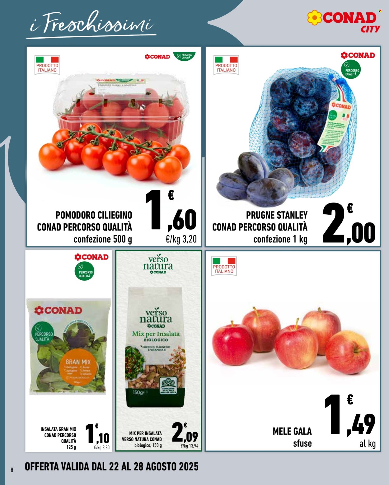 Volantino Conad - 22/8/2025 - 28/8/2025. Pagina 8