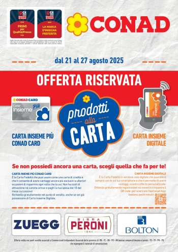 Volantino Conad - 21/8/2025 - 27/8/2025.