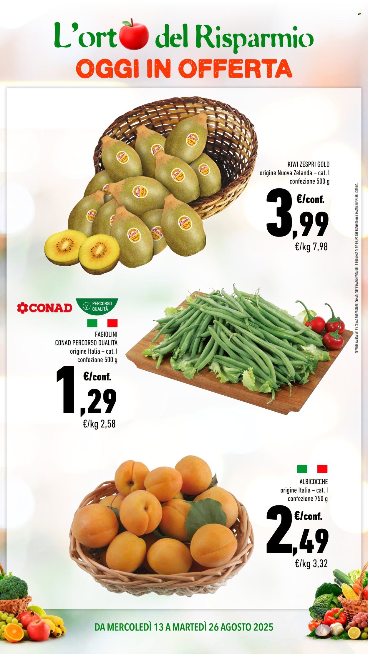 Volantino Conad - 13/8/2025 - 26/8/2025. Pagina 2