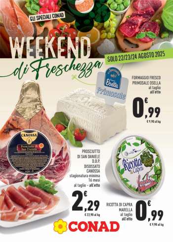 Volantino Conad - 22/8/2025 - 24/8/2025.