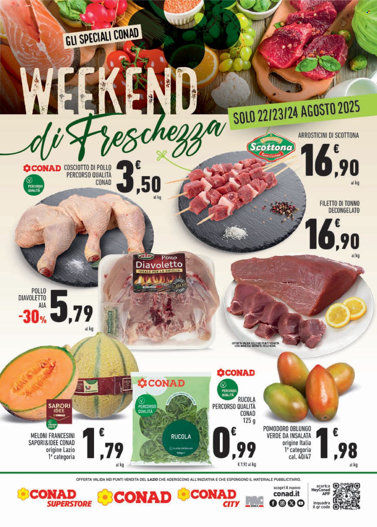 Volantino Conad - 22/8/2025 - 24/8/2025. Pagina 2