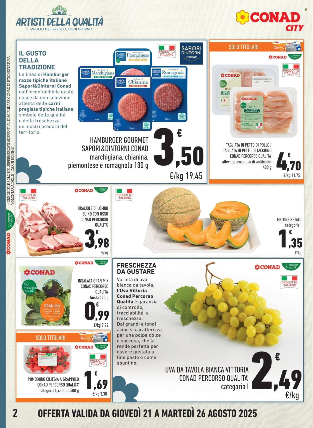 Volantino Conad City - 21/8/2025 - 26/8/2025. Pagina 2