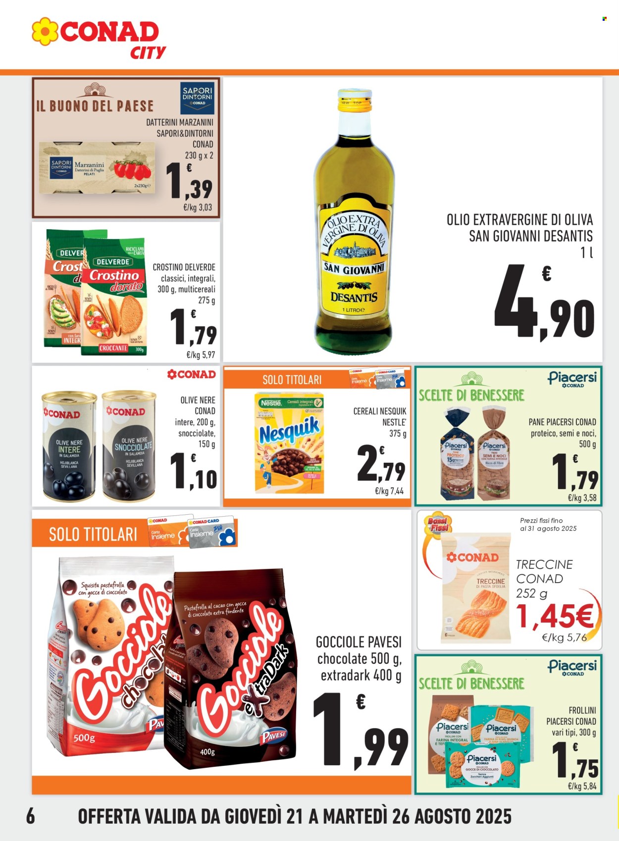 Volantino Conad City - 21/8/2025 - 26/8/2025. Pagina 6