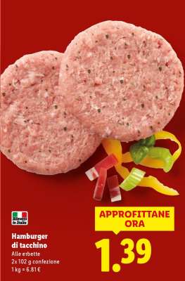 Hamburger Di Tacchino