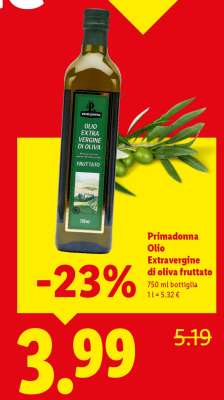 Primadonna Olio Extravergine di oliva fruttato