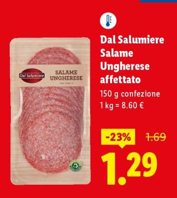 Dal Salumiere Salame Ungherese affettato