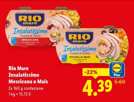 Rio Mare Insalatissime Messicana o Mais