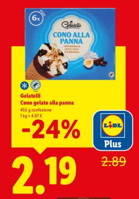 Gelatelli Cono gelato alla panna