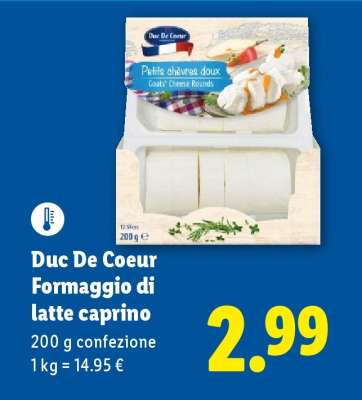 Duc De Coeur Formaggio di latte caprino