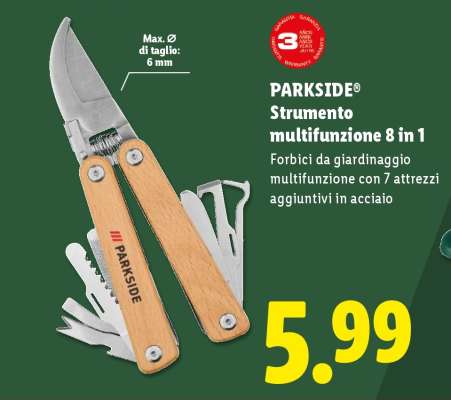 PARKSIDE Strumento multifunzione 8 in 1