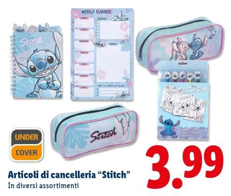 Articoli di cancelleria “Stitch”