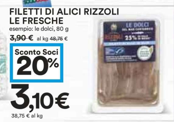 FILETTI DI ALICI RIZZOLI LE FRESCHE