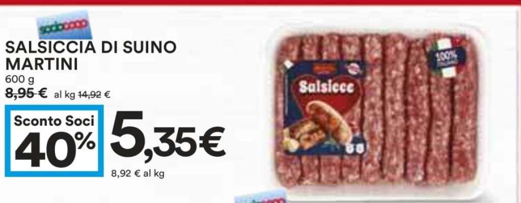 SALSICCIA DI SUINO MARTINI