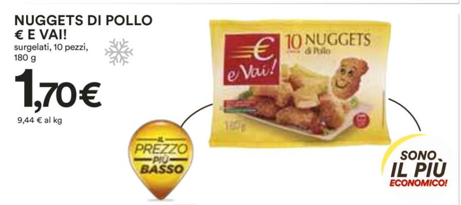 NUGGETS DI POLLO € E VAI!