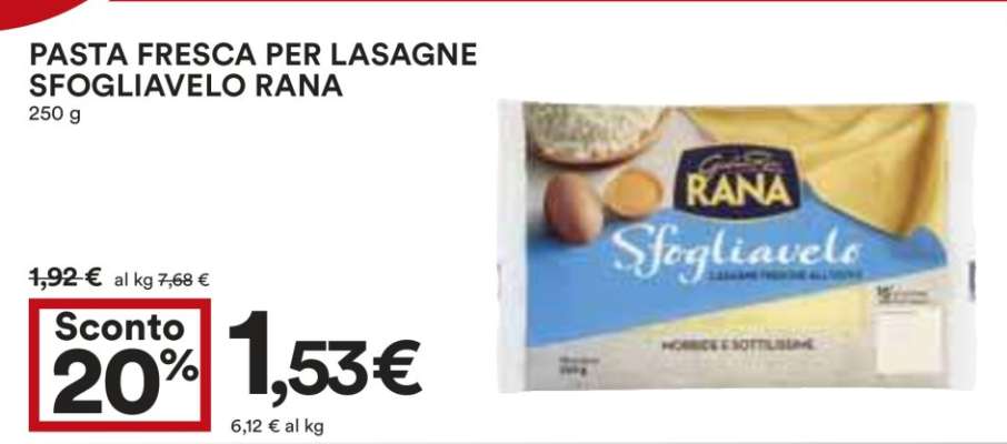 Pasta Fresca per Lasagne Sfogliavelo Rana