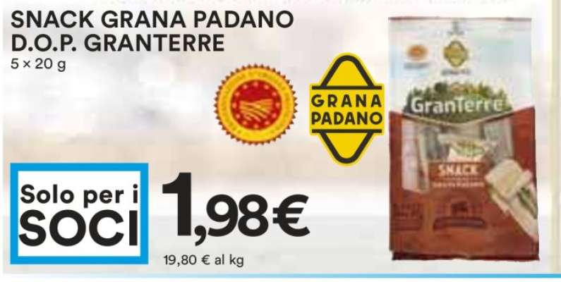 SNACK GRANA PADANO D.O.P. GRANTERRE