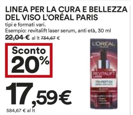 LINEA PER LA CURA E BELLEZZA DEL VISO L’ORÉAL PARIS