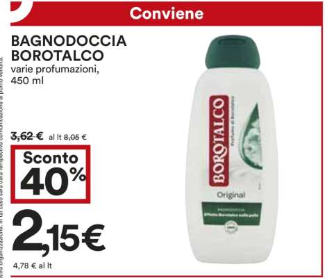 Bagnodoccia Borotalco