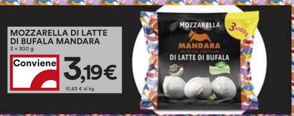 Mozzarella di latte di bufala MANDARA