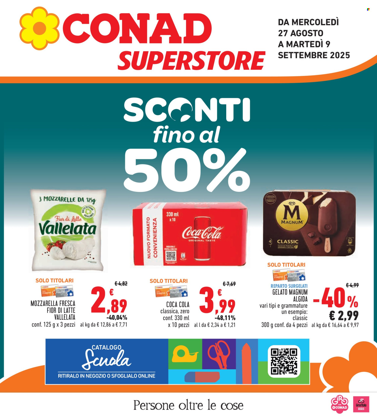 Volantino Conad - 27/8/2025 - 9/9/2025. Pagina 1