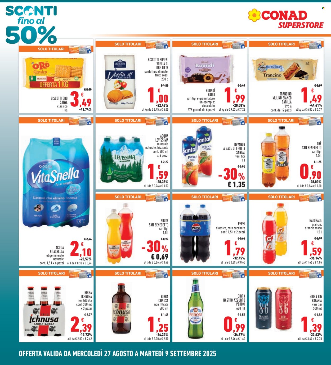 Volantino Conad - 27/8/2025 - 9/9/2025. Pagina 4
