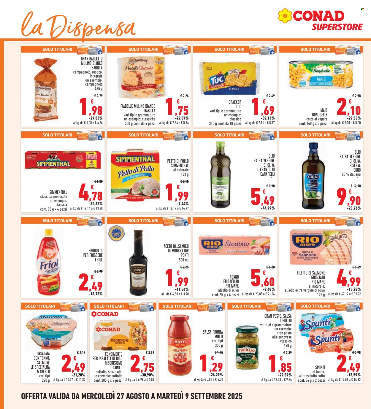 Volantino Conad - 27/8/2025 - 9/9/2025. Pagina 18