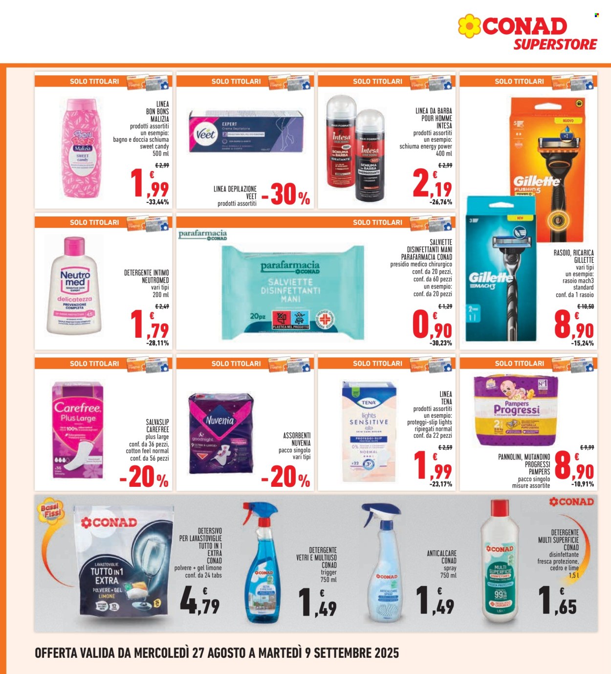 Volantino Conad - 27/8/2025 - 9/9/2025. Pagina 22