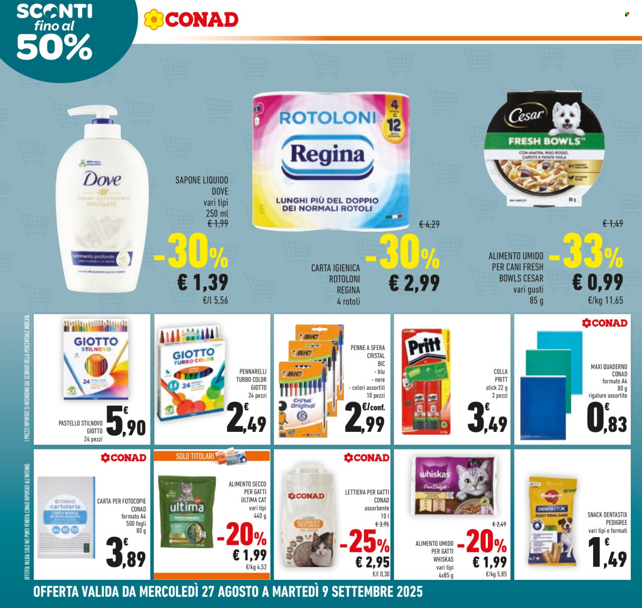 Volantino Conad - 27/8/2025 - 9/9/2025. Pagina 20