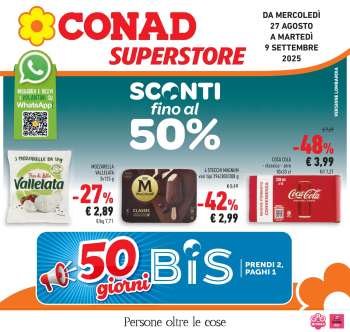 Volantino Conad Superstore - 27/8/2025 - 9/9/2025.